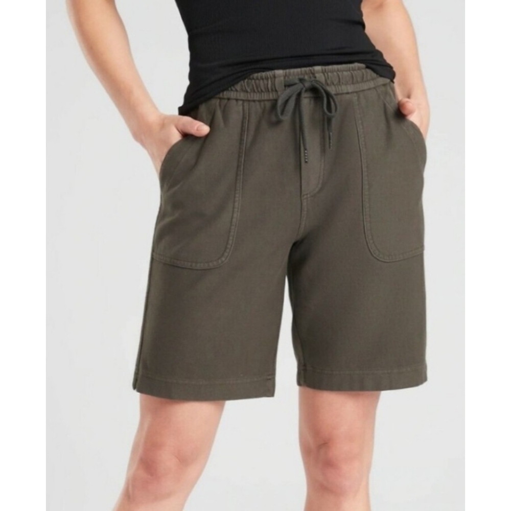 Athleta Woman's Olive Green Farallon Bermuda Shirts